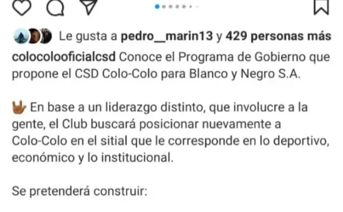 CSD Colo Colo presentó su proyecto | Foto: captura
