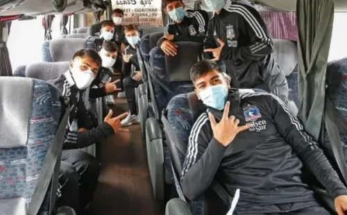 Parte de la patrulla juvenil que viajó a Chillán | Fuente: Colo Colo oficial