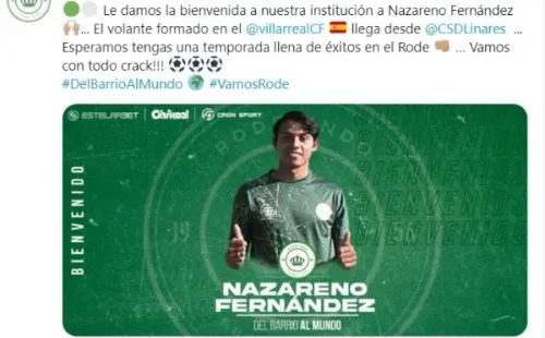 Presentación Nazareno Fernández | Foto: captura