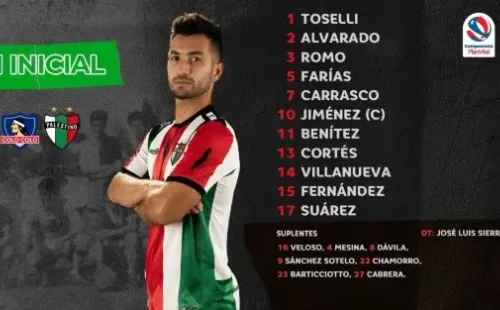 La formación árabe en el Monumental. | Foto: Palestino.