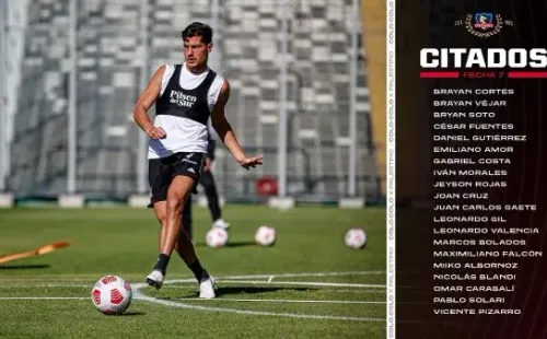 La lista de convocados de Colo Colo para enfrentar a Palestino.