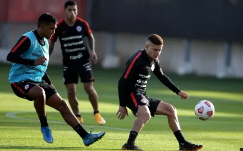 Leonardo Gil y Daniel Gutiérrez fueron parte de los microciclos / FOTO: Comunicaciones ANFP