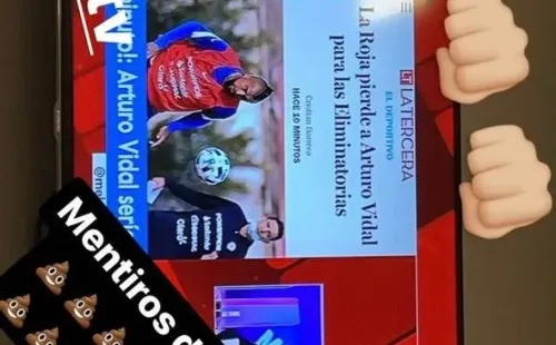 Arturo Vidal en Instagram