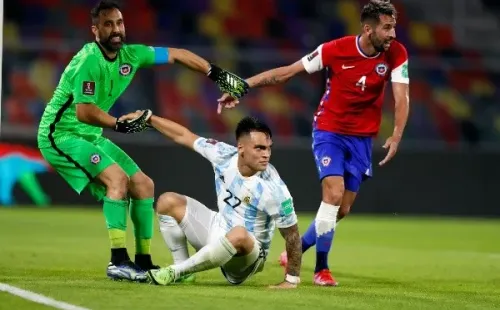 Chile y Argentina jugaron un partido a dientes apretados / FOTO: Agencia Uno