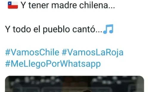 El tweet de la cuenta oficial de la Roja.