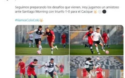 Colo Colo venció 1-0 a Santiago Morning | Foto: captura