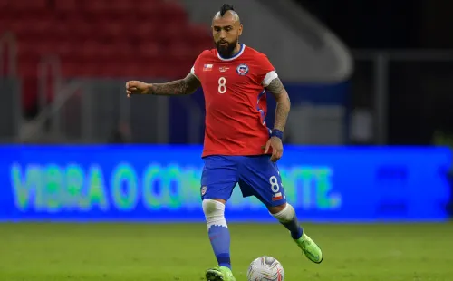 Arturo Vidal con la Roja