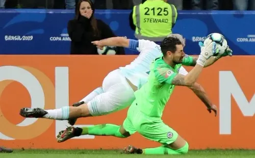Gabriel Arias con la selección chilena