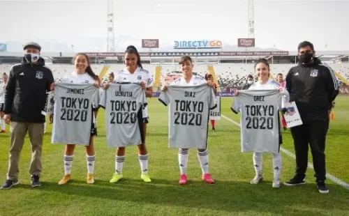 El homenaje para las jugadoras llamadas a los Juegos Olímpicos / FOTO: Colo Colo