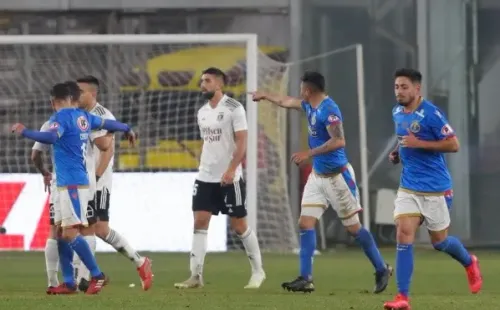 Audax Italiano aprovechó la última del partido para sellar un amargo empate en el Monumental. | Foto: Agencia UNO.