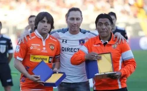 Sanhueza en su vuelta al Monumental con Cobreloa. Fuente: CSD Colo Colo.