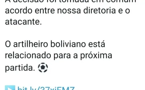 Cruzeiro confirmando la permanencia de Moreno Martins.