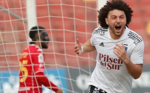 Falcón fue clave para el triunfo de Colo Colo sobre Unión Española. | Foto: Agencia UNO.