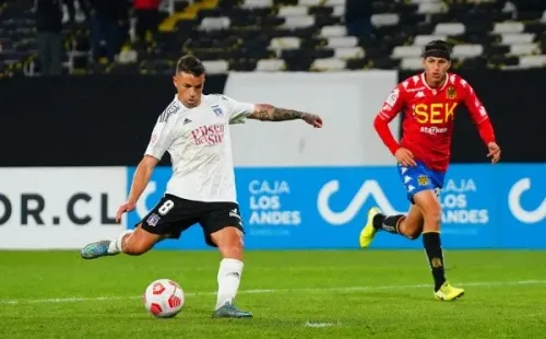 Gabi Costa anotó el 3-0 transitorio del Cacique ante Unión Española. | Foto: Guillermo Salazar.