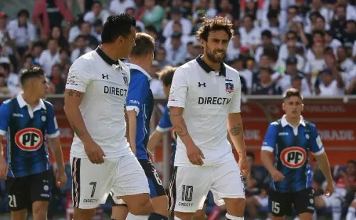 Esteban Paredes y Jorge Valdivia en Colo Colo