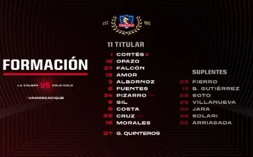Los 11 de Colo Colo.
