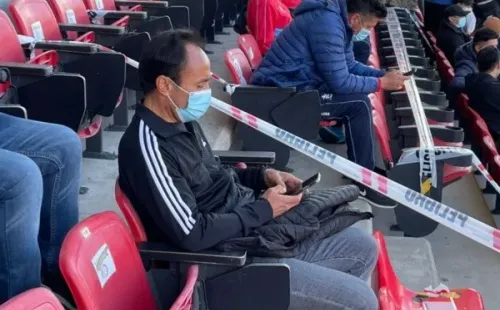 Jaime Pizarro en La Calera viendo a su hijo Vicente