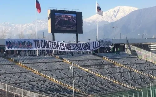 El lienzo en el sector Arica