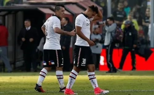 Esteban Paredes “apadrinó” a Iván Morales en sus primeros años en el primer equipo de Colo Colo. | Foto: Agencia UNO.