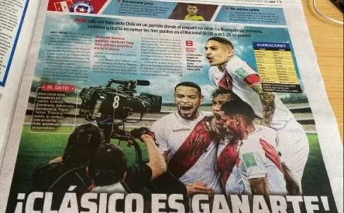 La portada de Libero refiriéndose al encuentro de esta tarde.