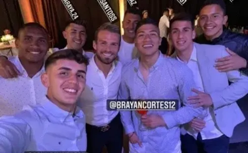 El venezolanoChristian Santos también fue invitado a la celebración. | Foto: Copa Chile.