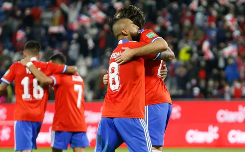 Ben Brereton se mandó un carreron y marcó el tercero de la Roja. Fuente: Agencia UNO.