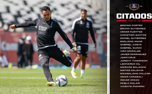 Los citados por Quinteros. (Foto: Colo Colo)