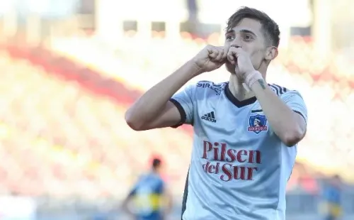 Su festejo en la final de la Copa Chile. (Foto: Agencia Uno)
