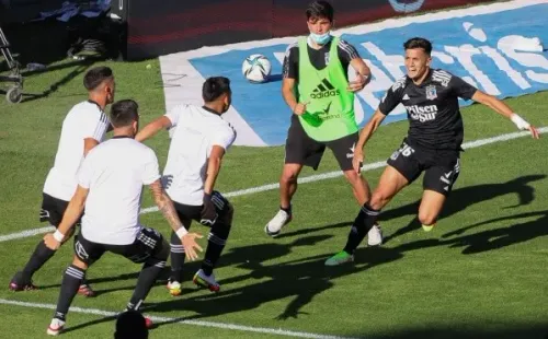 El “Pibe” festejando su gol ante la UC. (Foto: Agencia Uno)