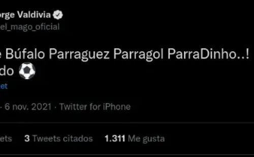 Mensaje de Jorge Valdivia.