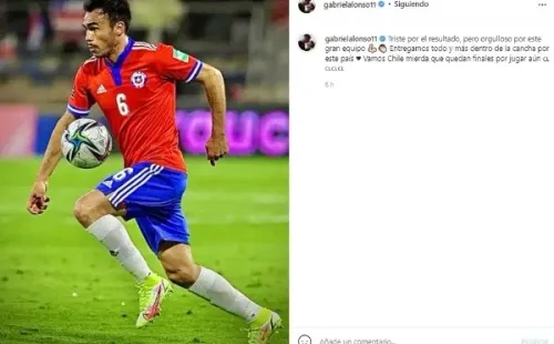 La publicación de Gabi Suazo en su Instagram. | Foto: Captura.