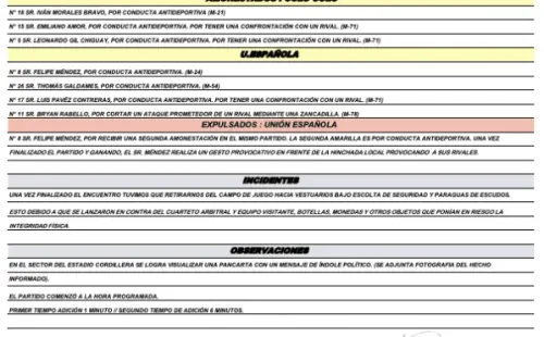 Informe entregado por el juez Piero Maza