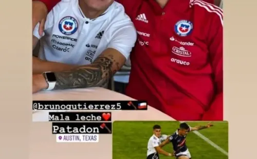 El intercambio de palabras entre Bruno Gutiérrez y Cristián Zavala / FOTO: Instagram