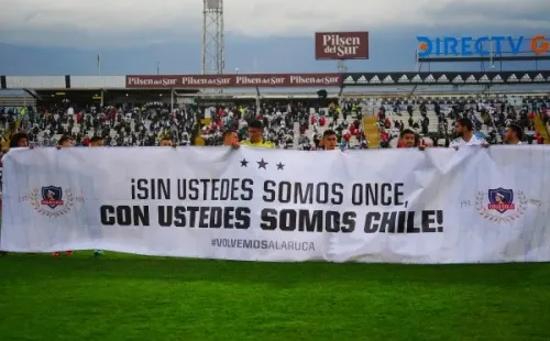 Tras 525 días de ausencia producto del Covid-19, los hinchas volvieron al estadio Monumental. Fuente: Guillermo Salazar.
