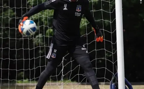 Omar Carabali en la pretemporada de Colo Colo