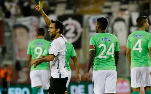 Jorge Valdivia anotó en el último duelo entre Colo Colo y Alianza Lima / FOTO: Agencia Uno