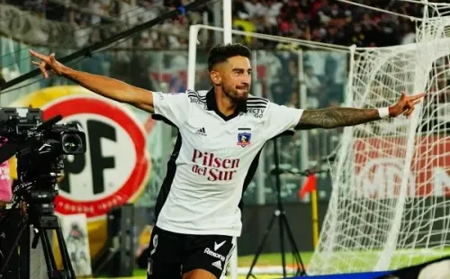 Juan Martín Lucero cerró el triunfo al anotar el 2-0 en el Monumental. | Foto: Guillermo Salazar.