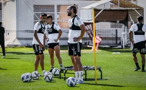Christian Santos pudo sumar en un amistoso a puertas cerradas / FOTO: Colo Colo