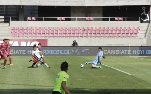 El Pibe puso en ventaja al Cacique al minuto 9′. Fuente: Sebastián Munizaga.