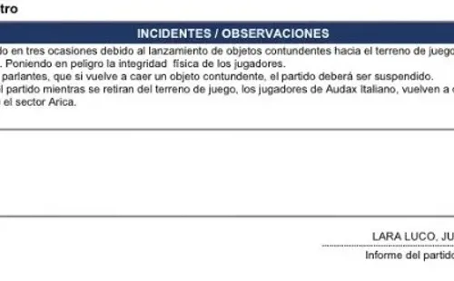 El informe de Juan Lara.