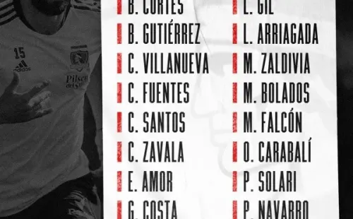 La lista de citados de Colo Colo.
