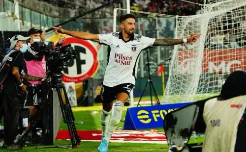 Juan Martín Lucero lleva dos goles con la camiseta de Colo Colo. | Foto: Guillermo Salazar.