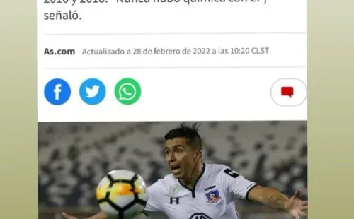 Mark González volvió a repasar a Pablo Guede. Fuente: Captura.