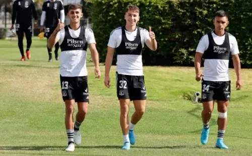 Gutiérrez, Arriagada y Pizarro fueron titulares en el amistoso. / FOTO: Colo Colo