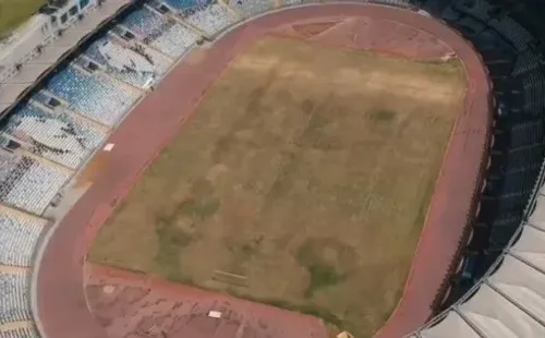 Así estaba la cancha del Calvo y Bascuñán hasta hace un par de semanas. | Foto: Archivo.
