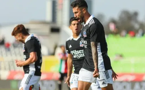 El argentino puso el 1 a 0 ante Palestino. Fuente: Agencia UNO.