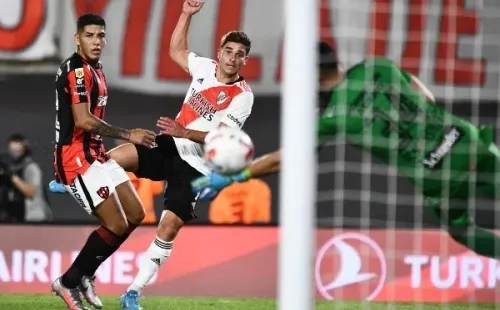 Julián Álvarez es la gran figura de River Plate. El atacante argentino de 20 años fue vendido al Manchester City a cambio de 24 millones de dólares. | Foto: Getty Images.