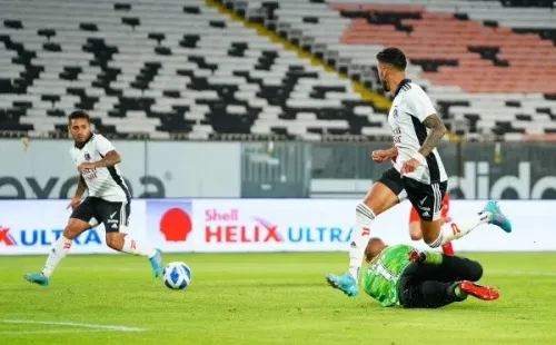 Marcos Bolados se matriculó con un doblete esta tarde. | Foto: Guillermo Salazar.