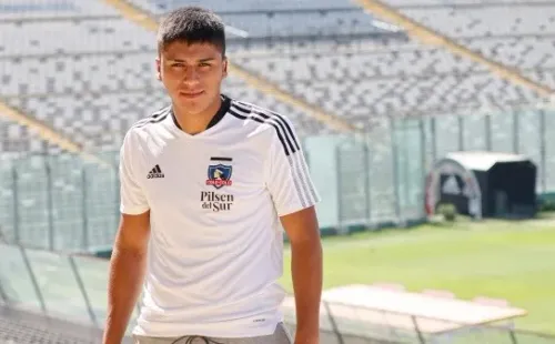 Damián Pizarro en el estadio Monumental. / FOTO: Colo Colo