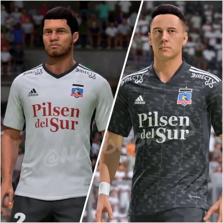 Las camisetas del Cacique en detalle en el FIFA 22. | Foto: @NonoLoko10.